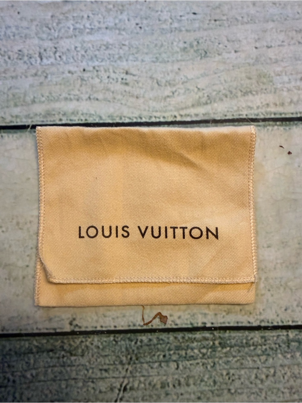 Authentic Louis Vuitton small dust cover.